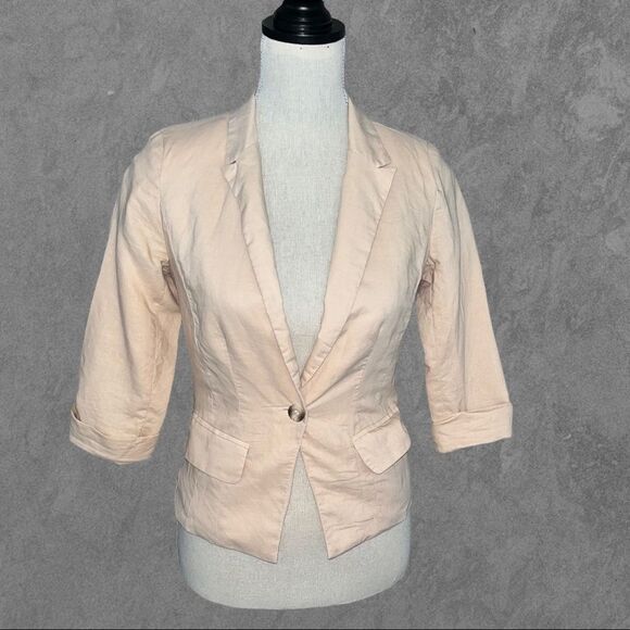BAJEE Collection by Becool Short Light Weight Lined Blazer with Pockets Size SML - Picture 1 of 8
